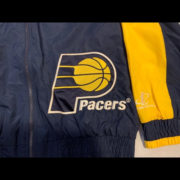 Vintage Logo Athletic Indiana Pacers NBA Jacket Basketball - Picture 2 of 8